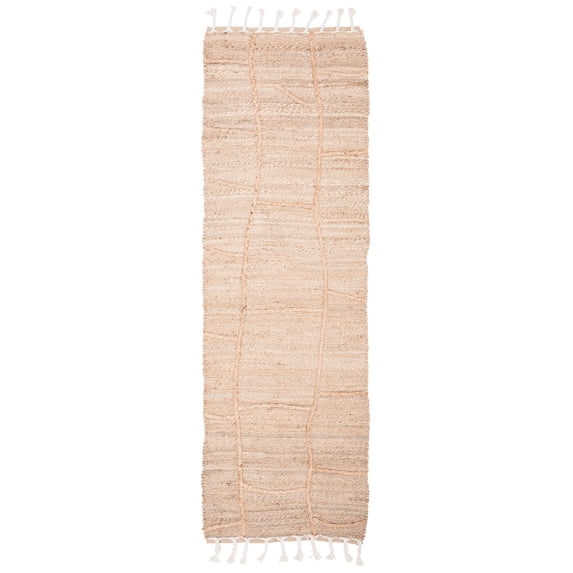 SAFAVIEH Natural Fiber Jamaar Solid Runner Rug, Natural, 2'3" x 12'
