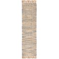 thumbnail image 1 of SAFAVIEH Natural Fiber Jennica Abstract Runner Rug, Natural/Blue, 2'3" x 8', 1 of 7