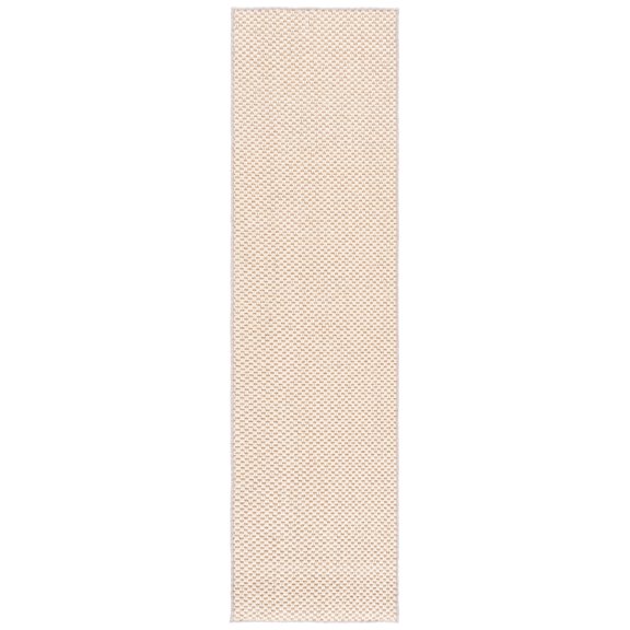 SAFAVIEH Natural Fiber Jeptha Solid Runner Rug, Creme, 2'3" x 8'
