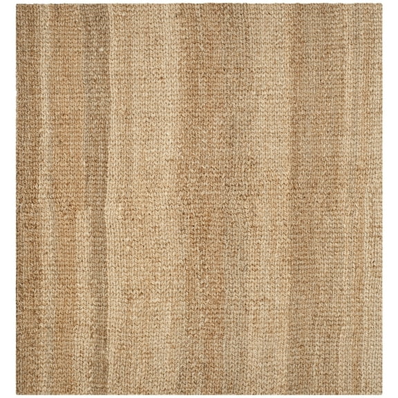 SAFAVIEH Natural Fiber Jerald Braided Jute Area Rug, Natural, 7' x 7' Square