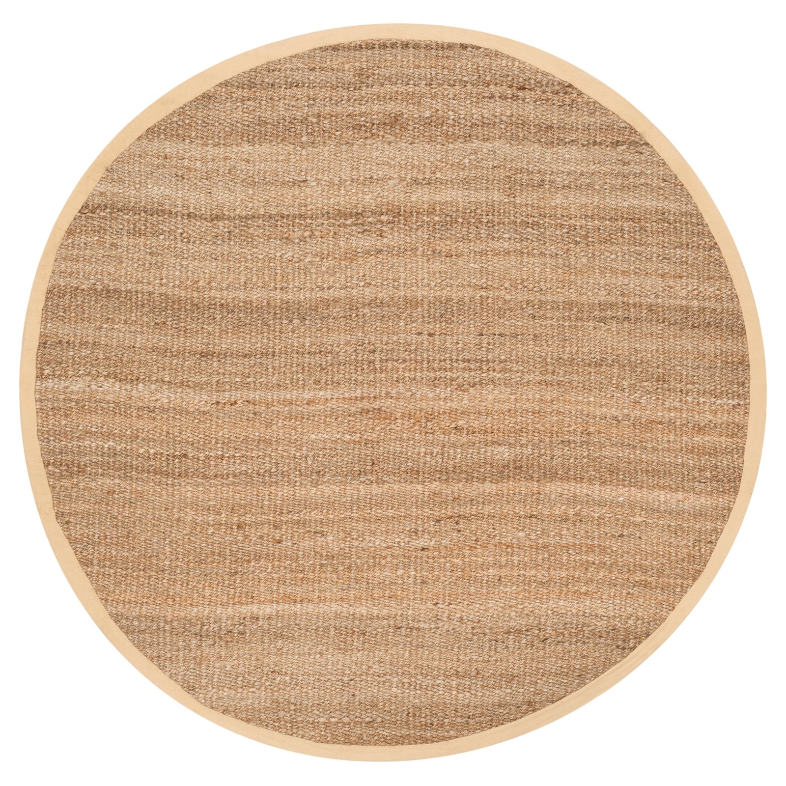 SAFAVIEH Natural Fiber Jerald Braided Jute Area Rug, Natural, 9' x 9' Round