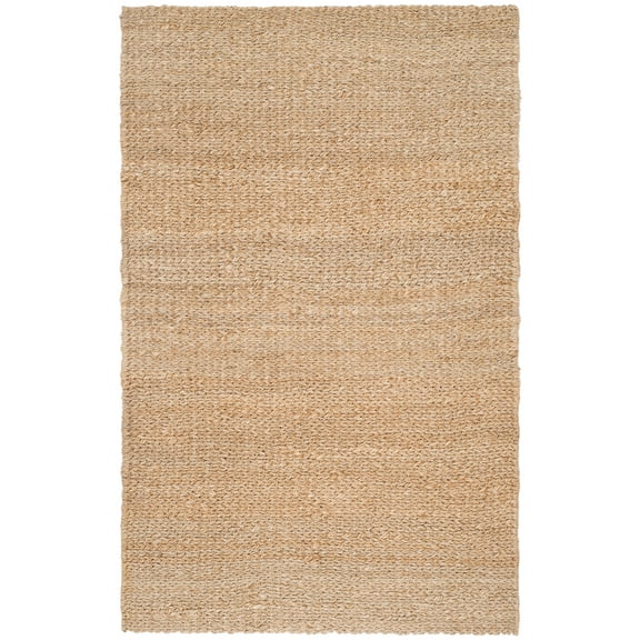 SAFAVIEH Natural Fiber Jerald Solid Area Rug, Natural, 5' x 8'