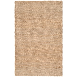 SAFAVIEH Natural Fiber Jerald Solid Area Rug, Natural, 6' x 9'