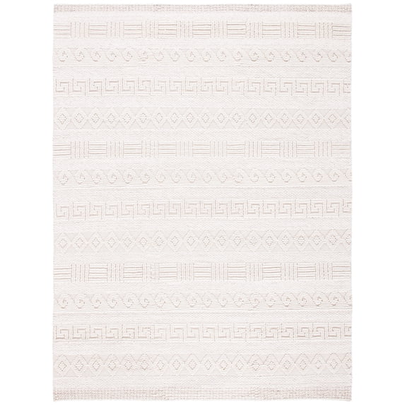 SAFAVIEH Natural Fiber Jillian Striped Area Rug, Beige/Ivory, 8' x 10'