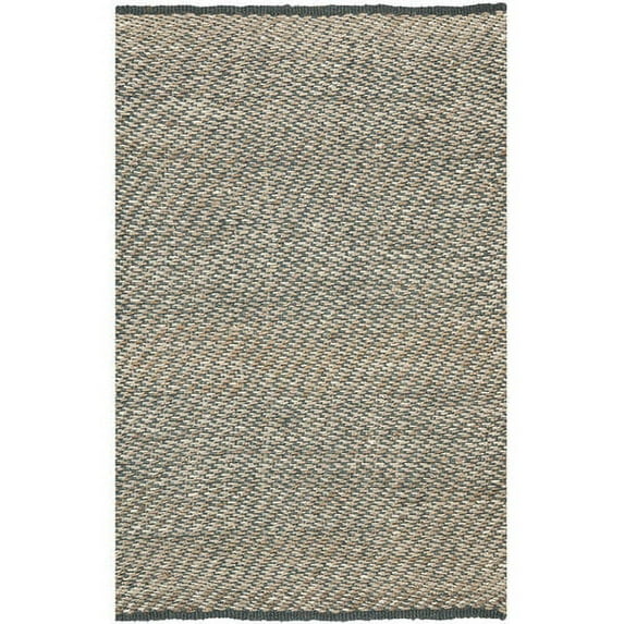 SAFAVIEH Natural Fiber Johanna Braided Jute Runner Rug, Blue/Natural, 2'6" x 6'