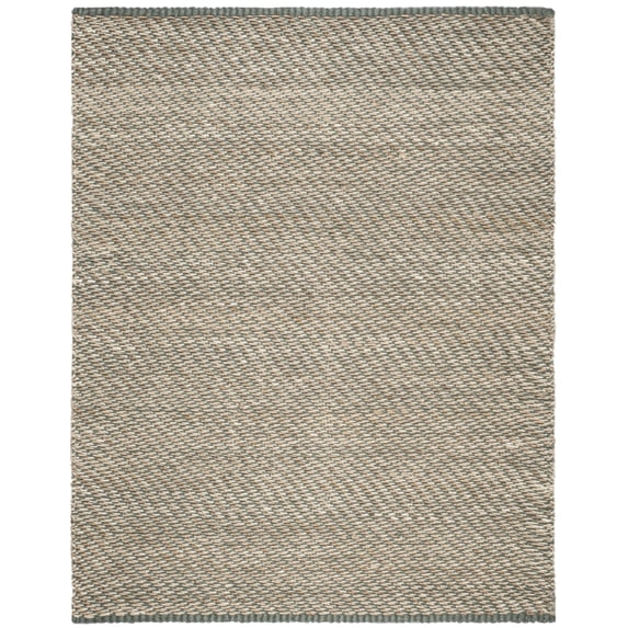SAFAVIEH Natural Fiber Johanna Solid Area Rug, Blue/Natural, 6' x 9'
