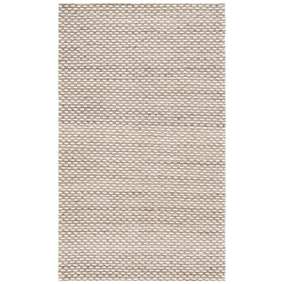 SAFAVIEH Natural Fiber Josephina Geometric Area Rug, Natural/Grey, 4' x 6'