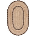 thumbnail image 1 of SAFAVIEH Natural Fiber Joshua Bordered Area Rug, Natural/Brown, 7' x 9' Oval, 1 of 8
