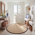 thumbnail image 1 of Safavieh Natural Fiber Jovana Solid Area Rug, Maize/Brown, 4' x 4' Round, 1 of 13