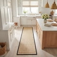 thumbnail image 1 of Safavieh Natural Fiber Jovana Solid Runner Rug, Maize/Black, 2'6" x 12', 1 of 14