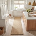 thumbnail image 1 of Safavieh Natural Fiber Jovana Solid Runner Rug, Maize/Linen, 2'6" x 8', 1 of 11