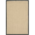 thumbnail image 1 of SAFAVIEH Natural Fiber Jovana Solid Area Rug, Maize/Black, 2'6" x 4', 1 of 11