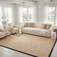thumbnail image 1 of Safavieh Natural Fiber Jovana Solid Area Rug, Maize/Black, 8' x 8' Square, 1 of 14