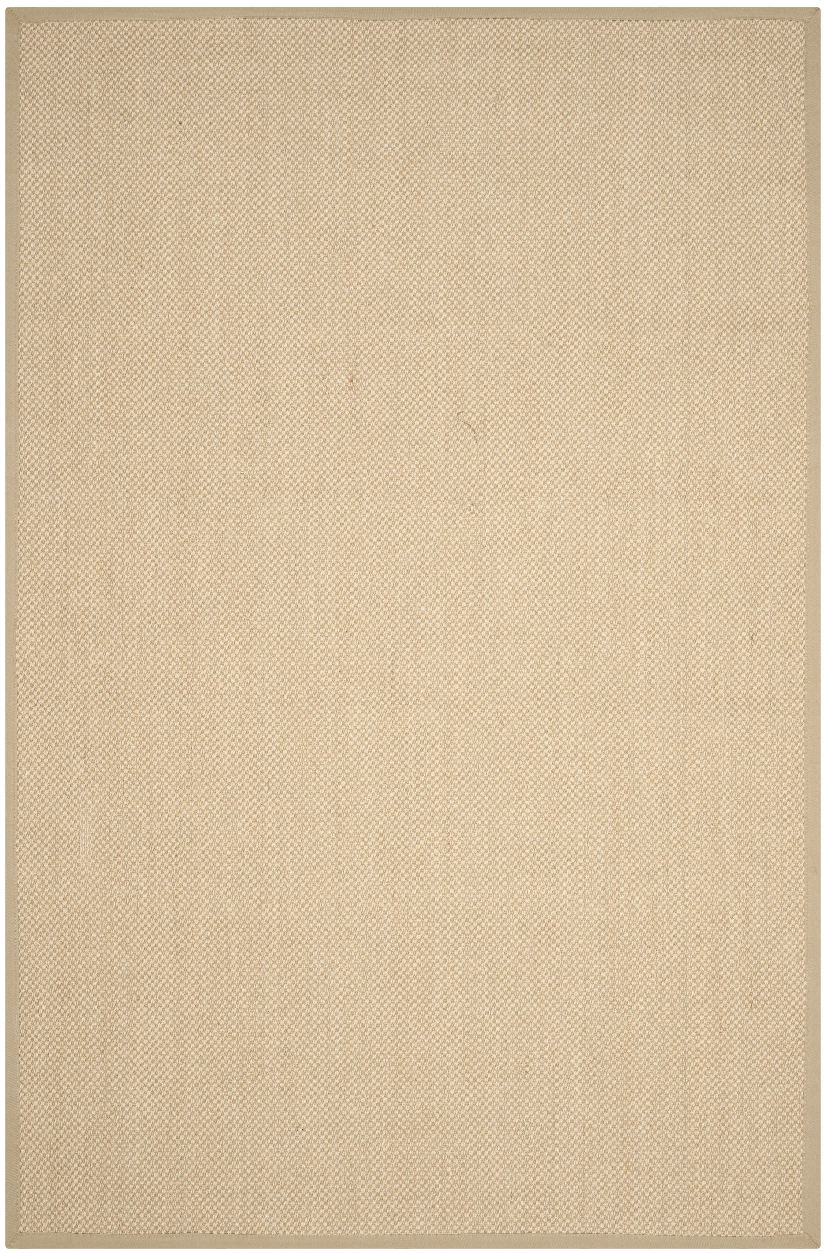 Maize and Linen Flat Woven Cotton Area Rug, 6' x 8'