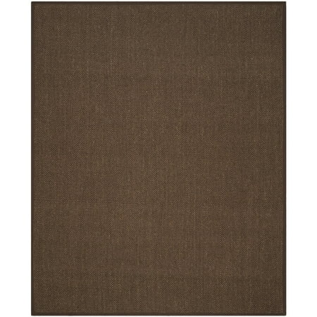 SAFAVIEH Natural Fiber Juniper Border Sisal Area Rug, Brown, 6' x 9'