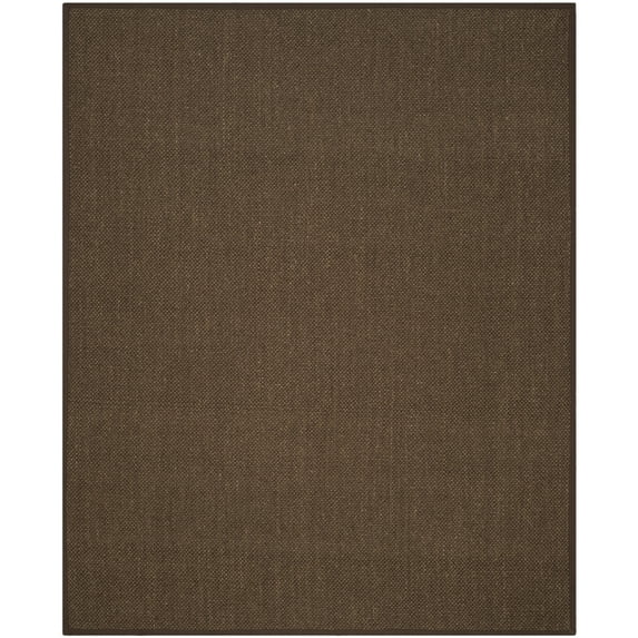 SAFAVIEH Natural Fiber Juniper Border Sisal Area Rug, Brown, 9' x 12'