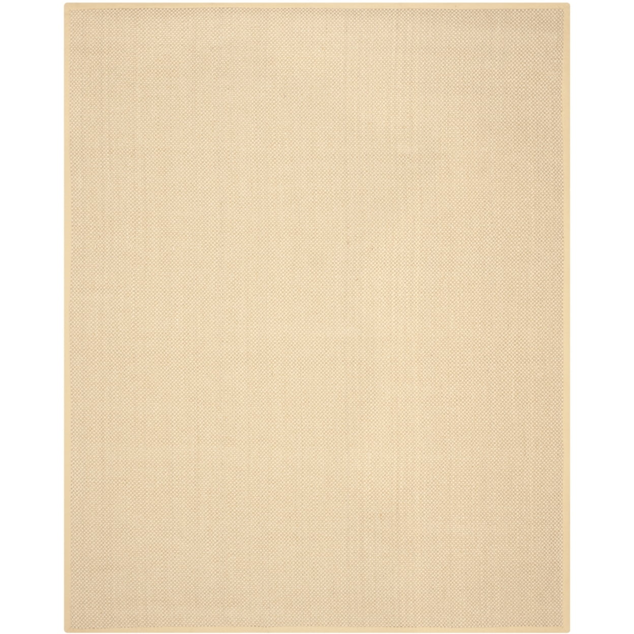 SAFAVIEH Natural Fiber Juniper Border Sisal Area Rug, Maize/Wheat, 4' x 4' Square