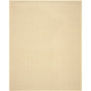 SAFAVIEH Natural Fiber Juniper Border Sisal Area Rug, Maize/Wheat, 6' x 9'