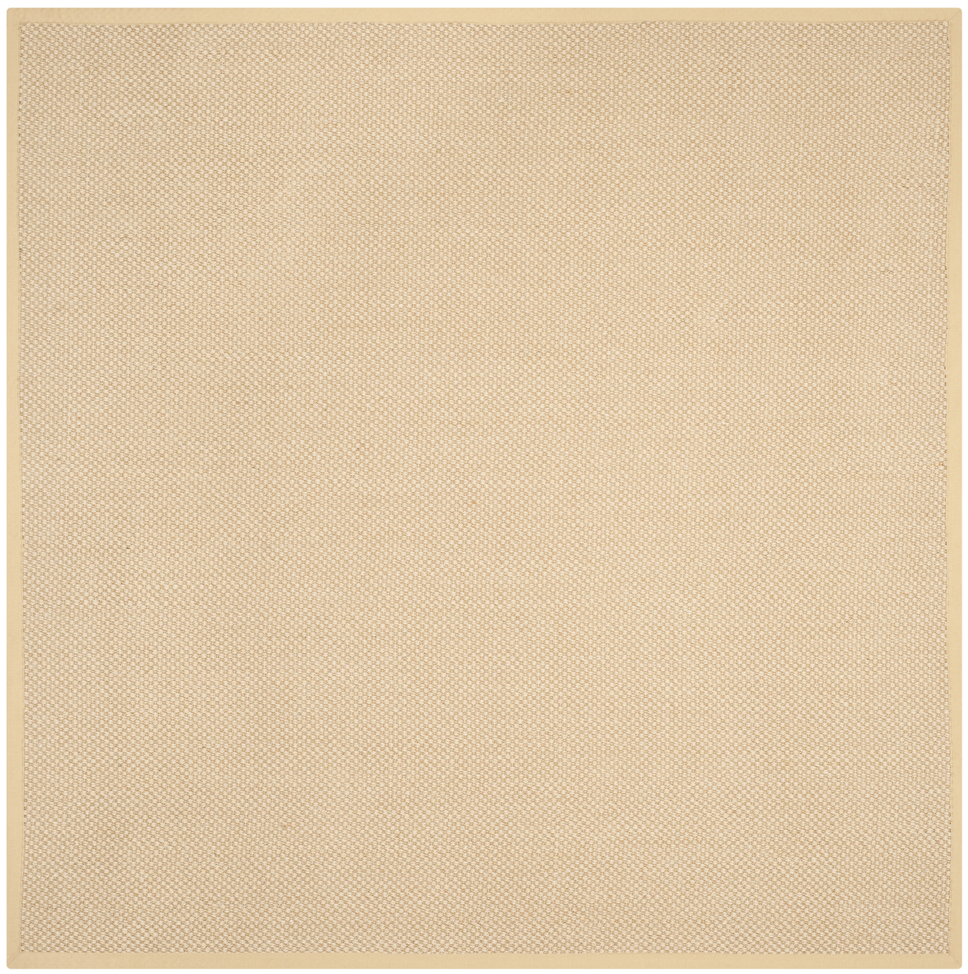 SAFAVIEH Natural Fiber Juniper Solid Area Rug, Maize/Wheat, 7' x 7' Square