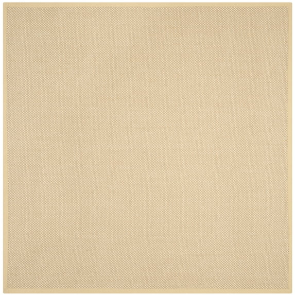 SAFAVIEH Natural Fiber Juniper Solid Area Rug, Maize/Wheat, 7' x 7' Square