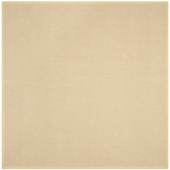 SAFAVIEH Natural Fiber Juniper Solid Area Rug, Maize/Wheat, 7' x 7' Square