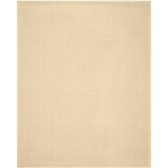 SAFAVIEH Natural Fiber Juniper Border Sisal Area Rug, Maize/Wheat, 8' x 8' Square