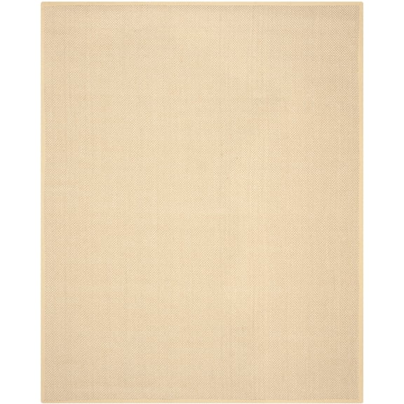 SAFAVIEH Natural Fiber Juniper Border Sisal Area Rug, Maize/Wheat, 9' x 12'