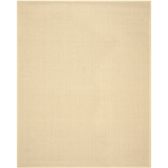 SAFAVIEH Natural Fiber Juniper Border Sisal Area Rug, Maize/Wheat, 9' x 12'