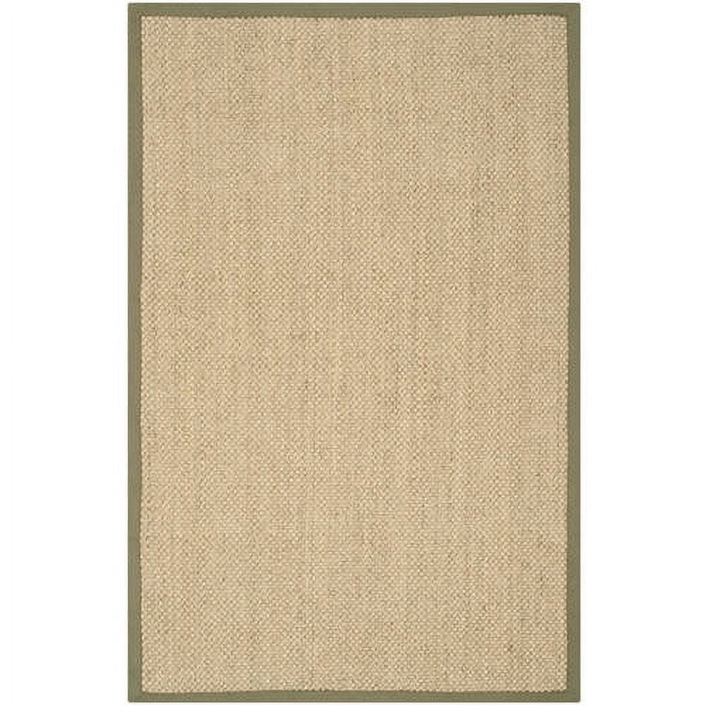 Natural Green Sisal Border 2'6" x 4' Area Rug