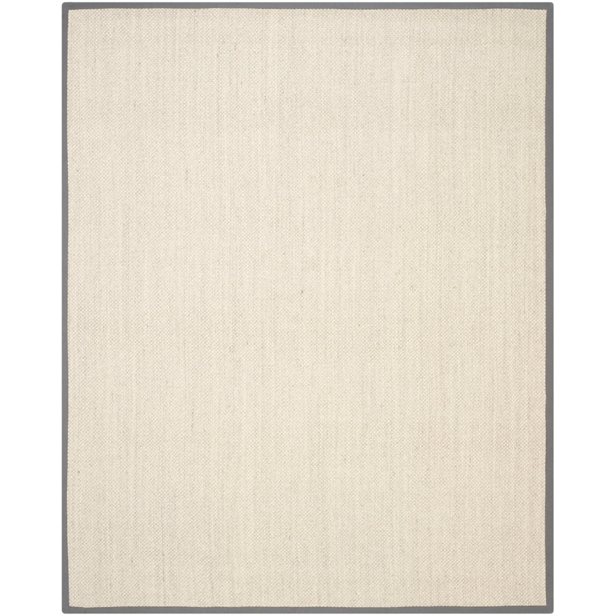 SAFAVIEH Natural Fiber Juniper Solid Runner Rug, Marble/Grey, 2' x 6'