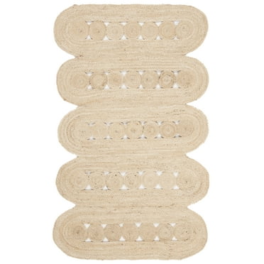 SAFAVIEH Natural Fiber Kaelee Geometric Area Rug, Ivory, 2'3" x 4'