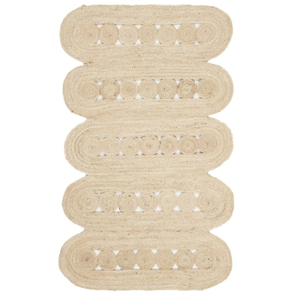 SAFAVIEH Natural Fiber Kaelee Geometric Area Rug, Ivory, 2'3" x 4'