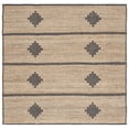 thumbnail image 1 of SAFAVIEH Natural Fiber Kagan Geometric Area Rug, Natural/Gray, 6' x 6' Square, 1 of 8