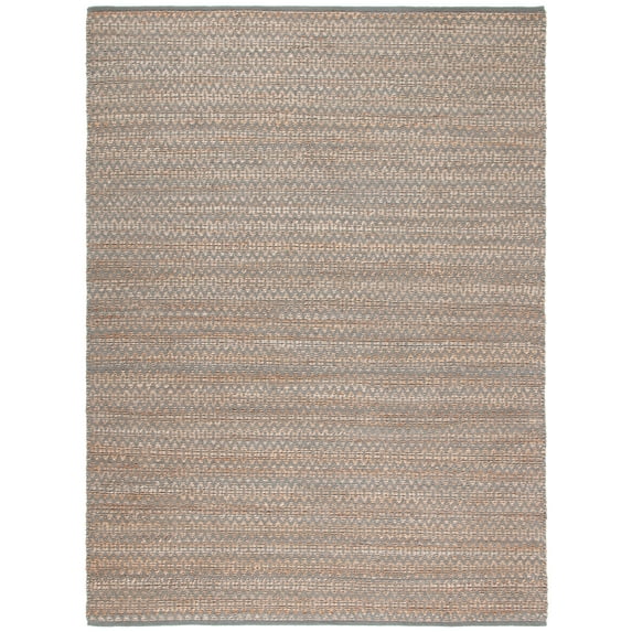 SAFAVIEH Natural Fiber Kalisha Geometric Area Rug, Natural/Grey, 8' x 10'