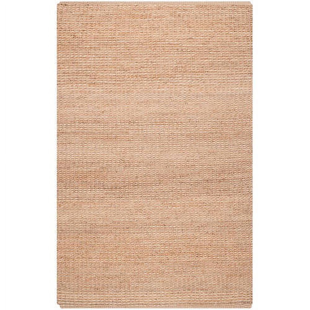 Natural Hand-Woven Jute and Sisal Rectangular Area Rug