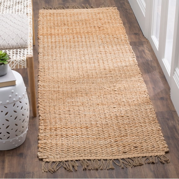 SAFAVIEH Natural Fiber Karita Braided Jute Runner Rug, Natural, 2'6" x 6'
