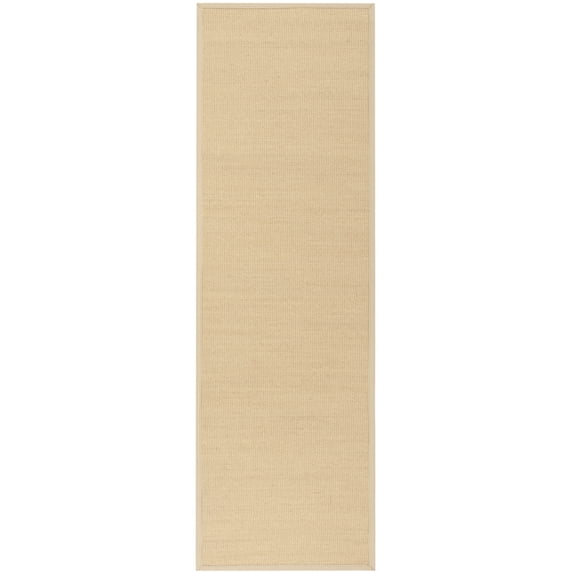 SAFAVIEH Natural Fiber Keane Solid Runner Rug, Natural/Ivory, 2'6" x 10'
