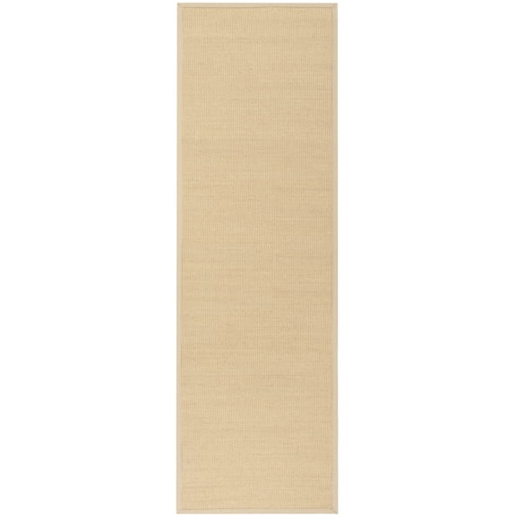 SAFAVIEH Natural Fiber Keane Solid Runner Rug, Natural/Ivory, 2'6" x 10'