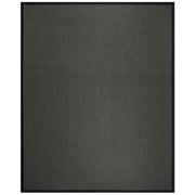 SAFAVIEH Natural Fiber Keane Solid Sisal Area Rug, Anthracite/Black, 9' x 12'
