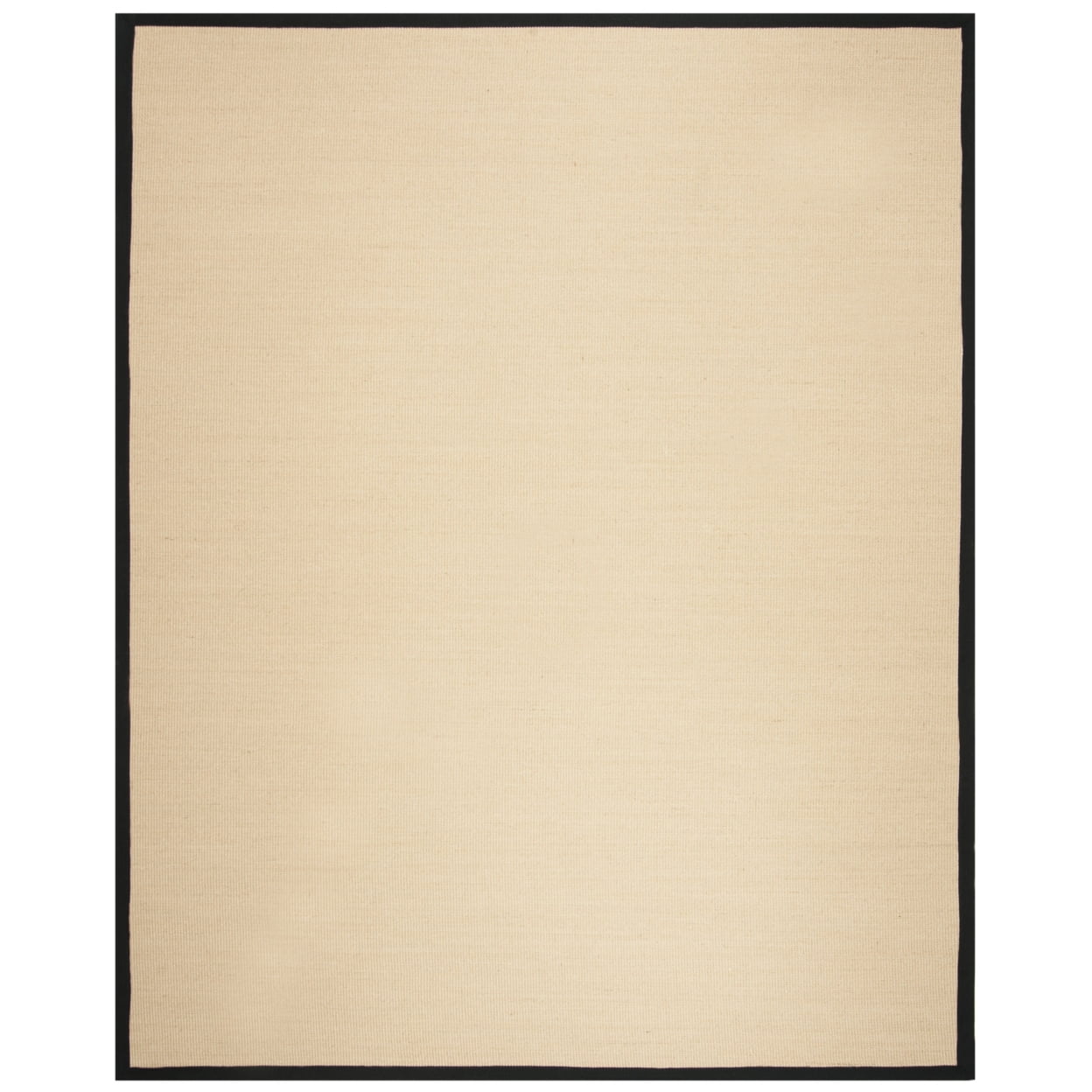 Handmade Beige and Black Jute Sisal 5' x 8' Area Rug