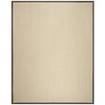 thumbnail image 1 of SAFAVIEH Natural Fiber Keane Solid Sisal Area Rug, Natural/Dark Grey, 6' x 6' Square, 1 of 9