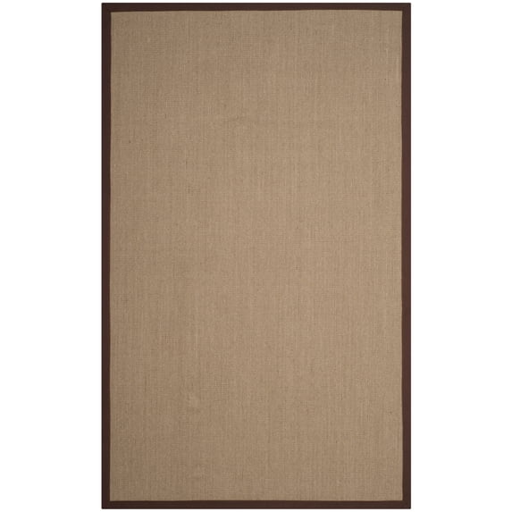 SAFAVIEH Natural Fiber Keane Solid Sisal Area Rug, Sage/Brown, 6' x 9'