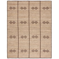 SAFAVIEH Natural Fiber Kent Geometric Area Rug, Natural/Brown, 8' x 10'