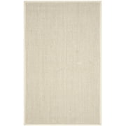 SAFAVIEH Natural Fiber Kentigern Border Seagrass Area Rug, Marble/Beige, 5' x 8'