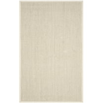 SAFAVIEH Natural Fiber Kentigern Border Seagrass Area Rug, Marble/Beige, 5' x 8'