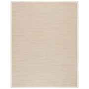 SAFAVIEH Natural Fiber Kentigern Border Seagrass Area Rug, Marble/Beige, 8' x 10'