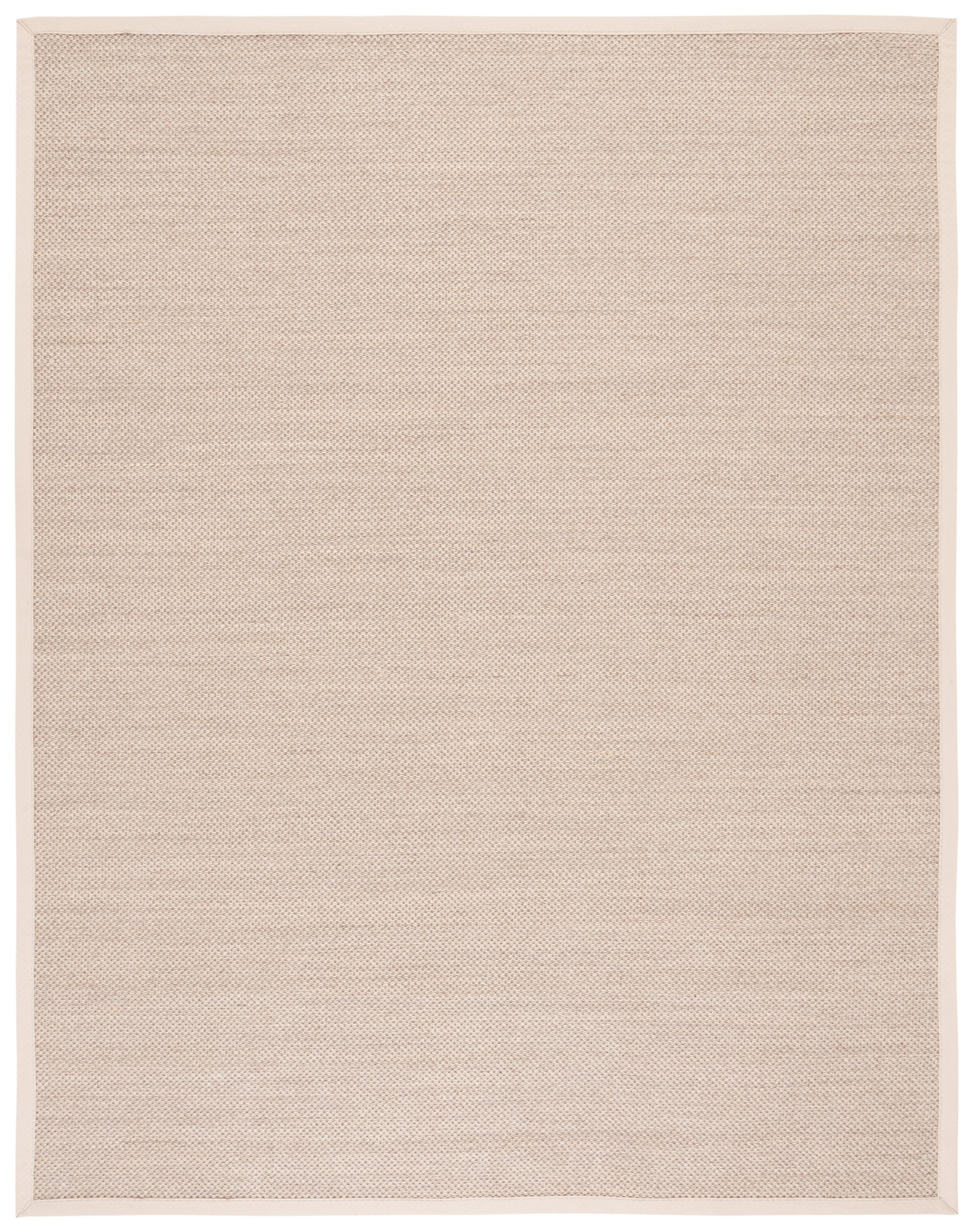 Hand-Knotted Marble Beige Sisal Area Rug, 9' x 12'
