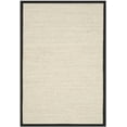 thumbnail image 1 of SAFAVIEH Natural Fiber Kentigern Border Seagrass Area Rug, Marble/Black, 4' x 6', 1 of 8