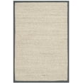thumbnail image 1 of SAFAVIEH Natural Fiber Kentigern Border Seagrass Area Rug, Marble/Dark Grey, 2' x 3', 1 of 8