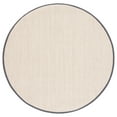 thumbnail image 1 of SAFAVIEH Natural Fiber Kentigern Border Seagrass Area Rug, Marble/Dark Grey, 4' x 4' Round, 1 of 8